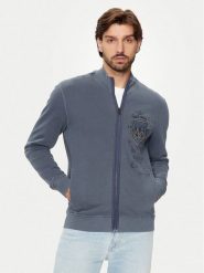 Aeronautica Militare Bluza 242FE1926F560 Niebieski Regular Fit. Niebieskie bluzy Aeronautica Militare, m, bez wzorów, z bawełny, bez kaptura. Za 409.99 zł.