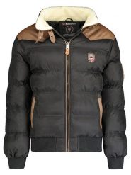 Geographical Norway Kurtka pikowana "Abramovitch" w kolorze czarnym rozmiar: XXL. Czarne kurtki Geographical Norway, xxl, z aplikacjami, bez kaptura. Za 244.80 zł.