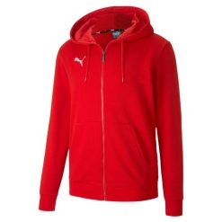 Bluza męska Puma teamGOAL 23 Casuals Hooded Jacket czerwona. Czerwone bluzy z kapturem Puma, l, bez wzorów, z kapturem. W wyprzedaży za 202.00 zł.