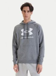 Under Armour Bluza Ua Rival Fleece Logo 1379758 Szary Loose Fit. Szare bluzy Under Armour, m, bez wzorów, z bawełny, bez kaptura. Za 239.99 zł.