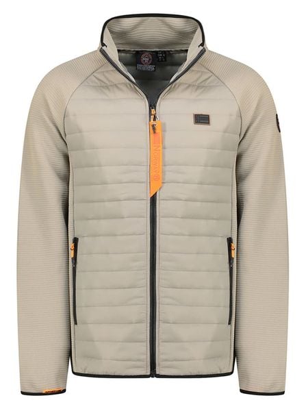 Geographical Norway Kurtka polarowa "Traboule" w kolorze beżowo-szarym rozmiar: L. Brązowe kurtki Geographical Norway, l, bez wzorów, z polaru, bez kaptura. Za 144.24 zł.