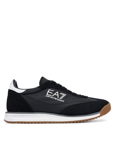 EA7 Emporio Armani Sneakersy 7X000655 AF23106 MC001 Czarny. Czarne buty sportowe casual EA7 Emporio Armani, bez wzorów, z materiału, bez zapięcia. Za 503.99 zł.