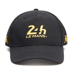 Czapka z daszkiem Kappa Esemy 24H Le Mans. Czarne czapki z daszkiem Kappa, bez wzorów, z bawełny. Za 188.50 zł.