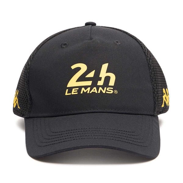 Czapka z daszkiem Kappa Esemy 24H Le Mans. Czarne czapki z daszkiem Kappa, bez wzorów, z bawełny. Za 188.50 zł.