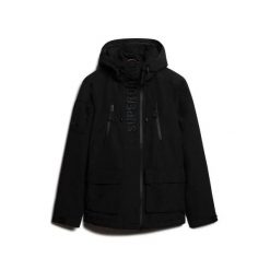 Kurtka wodoodporna Superdry Ultimate. Czarne kurtki Superdry, xl, bez wzorów, z gumy, bez kaptura. Za 566.45 zł.