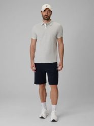 4F Spodenki dresowe męskie - granatowe XXL. Niebieskie krótkie spodenki sportowe 4F, m, bez wzorów, z dresówki. Za 99.99 zł.
