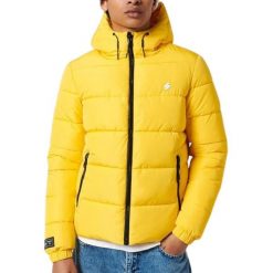 Kurtka turystyczna męska Superdry. Żółte kurtki Superdry, na zimę, m, bez wzorów, z poliesteru, z kapturem. Za 260.70 zł.
