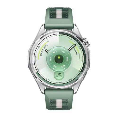 Inteligentny zegarek Huawei WATCH GT 6 46mm, GPS, dioda AMOLED, 1,47 cala, wodoodporny, zielony. Zielone zegarki smartwatch Huawei, bez wzorów. Za 1,256.99 zł.