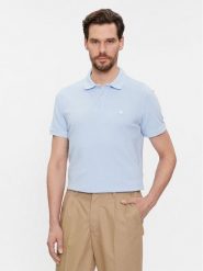 United Colors Of Benetton Polo 3089J3179 Błękitny Regular Fit. Niebieskie koszulki polo United Colors Of Benetton, m, bez wzorów, z bawełny, bez kołnierzyka, bez ramiączek. Za 129.99 zł.