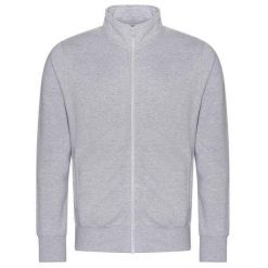 Kurtka Unisex Dla Dorosłych Campus Heather Z Pełnym Zamkiem Błyskawicznym. Szare kurtki AWDIS, s, bez wzorów, bez kaptura. Za 192.99 zł.