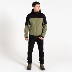 Kurtka turystyczna męska Dare2b Mountaineer softshell. Zielone kurtki Dare 2B, na jesień, l, bez wzorów, z poliesteru. W wyprzedaży za 284.00 zł.