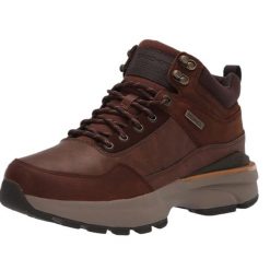 Buty męskie SKECHERS FLYWALK RUSKIN brązowe 45,5. Brązowe buty trekkingowe Skechers, bez wzorów, bez zapięcia, trekkingowe, skechers sport. Za 387.99 zł.