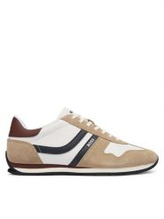 BOSS Sneakersy Levon 50565137 Beżowy. Brązowe buty sportowe casual Boss, bez wzorów, bez zapięcia. Za 599.99 zł.