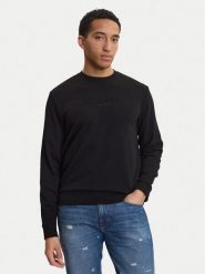 Guess Bluza M6GQ07 K3045 Czarny Regular Fit. Czarne bluzy Guess, l, z aplikacjami, z syntetyku, bez kaptura. Za 339.99 zł.