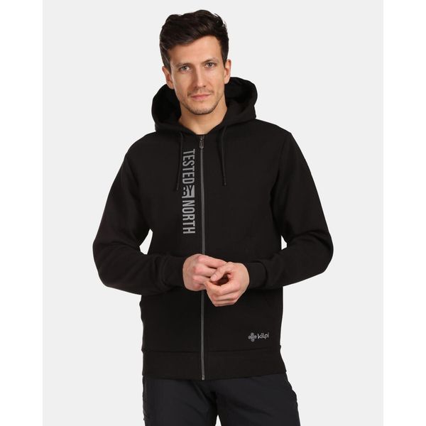 Bluza z kapturem Kilpi Avila. Czarne bluzy Kilpi, m, bez wzorów, z bawełny, z kapturem. Za 241.31 zł.