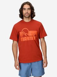 Marmot Koszulka funkcyjna "Coastal Tee" w kolorze czerwonym rozmiar: XL. Czerwone t-shirty sportowe Marmot, bez wzorów, z materiału, bez ramiączek, outdoorowe. Za 114.98 zł.