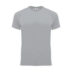 Męska Koszulka Sportowa Z Krótkim Rękawem Bahrain. Szare t-shirty sportowe ROLY, bez wzorów, bez ramiączek, trekkingowe. Za 28.99 zł.