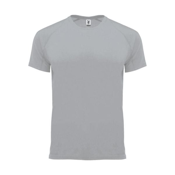 Męska Koszulka Sportowa Z Krótkim Rękawem Bahrain. Szare t-shirty sportowe ROLY, bez wzorów, bez ramiączek, trekkingowe. Za 27.99 zł.