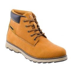 Męskie Buty Turystyczne Navid Leather Mid Cut. Brązowe buty turystyczne ELBRUS, bez wzorów, z materiału, bez zapięcia, trekkingowe. Za 280.95 zł.
