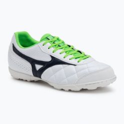 Buty piłkarskie Mizuno Mrl Sala Club TF. Białe buty do biegania Mizuno, bez wzorów, bez zapięcia, do biegania. Za 269.99 zł.