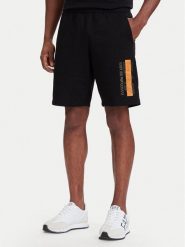 EA7 Emporio Armani Szorty sportowe 7M002421 AF13512 UC001 Czarny Slim Fit. Czarne krótkie spodenki sportowe EA7 Emporio Armani, m, bez wzorów, z bawełny. Za 399.99 zł.