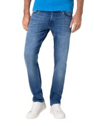 Timezone Dżinsy "EduardoTZ" - Slim fit - w kolorze niebieskim rozmiar: W38/L34. Niebieskie jeansy Timezone, l. Za 171.28 zł.