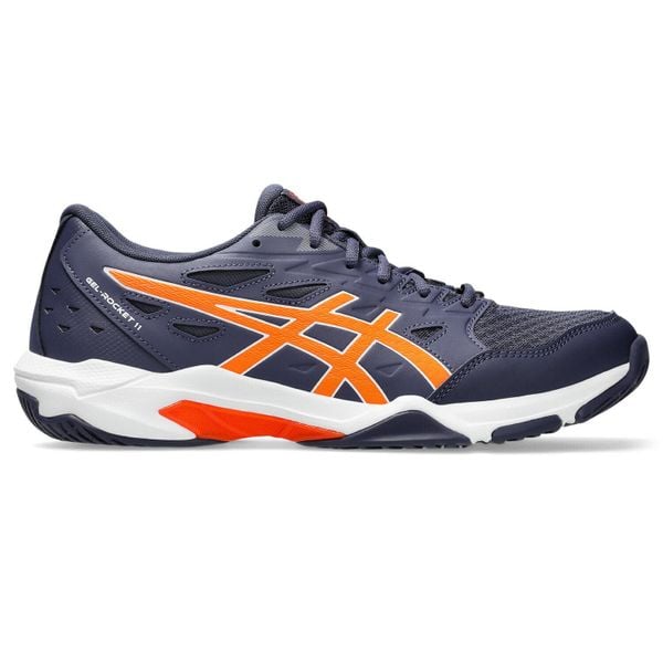 Buty do siatkówki męskie, Gel-Rocket 11. Brązowe buty do biegania ASICS, bez wzorów, bez zapięcia, do biegania. Za 325.50 zł.