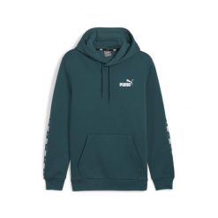 Męska bluza z kapturem Essentials+ Tape PUMA Cold Green. Zielone bluzy Puma, m, bez wzorów, z kapturem. Za 184.99 zł.