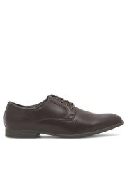 Lanetti Półbuty MYL8507-4 Brązowy. Brązowe eleganckie półbuty Lanetti, bez wzorów, ze skóry, bez obcasa, bez zapięcia. Za 95.99 zł.