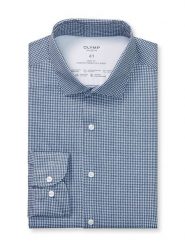 OLYMP Koszula "Level 5" - Body fit - w kolorze granatowym rozmiar: 39. Niebieskie koszule Olymp, bez wzorów, z bawełny, bez kołnierzyka, bez ramiączek. Za 122.09 zł.