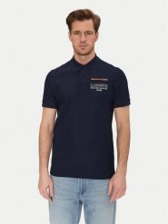 Lacoste Polo PH8742 Granatowy Regular Fit. Niebieskie koszulki polo LACOSTE, m, bez wzorów, z bawełny, bez kołnierzyka, bez ramiączek. Za 349.99 zł.