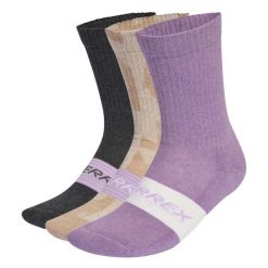 Skarpetki adidas Terrex (x3). Brązowe skarpety Adidas, bez wzorów, z bawełny. Za 100.75 zł.