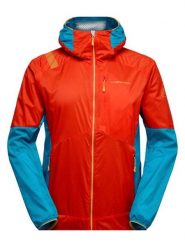 LA SPORTIVA Kurtka funkcyjna "Across" w kolorze niebiesko-czerwonym rozmiar: S. Czerwone kurtki outdoor i hardshell La Sportiva, s, bez wzorów, bez kaptura. Za 438.21 zł.