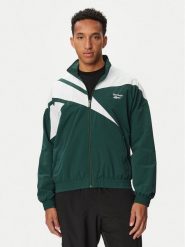 Reebok Bluza RK25720CCM Zielony Regular Fit. Zielone bluzy Reebok, m, bez wzorów, z syntetyku, bez kaptura. Za 319.99 zł.