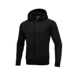 Bluza męska Pitbull rozpinana z kapturem Thelborn. Czarne bluzy z kapturem PITBULL, l, bez wzorów, z kapturem. Za 249.00 zł.