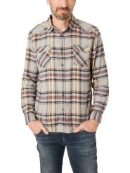 Timezone Koszula w kolorze pomarańczowo-brązowo-szarym rozmiar: L. Brązowe koszule Timezone, l, bez wzorów, z bawełny, bez kołnierzyka, bez ramiączek. Za 109.52 zł.