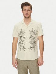 Blend Koszula 20717697 Beżowy Regular Fit. Brązowe koszule Blend, l, bez wzorów, z bawełny, bez kołnierzyka, bez ramiączek. Za 109.99 zł.