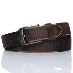 MUSTANG PASEK SKÓRZANY 35 mm SOPO-MUS068. Brązowe paski Mustang, bez wzorów, ze skóry, klasyczne. Za 69.99 zł.