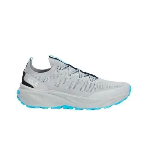 Buty do biegania męskie Jack Wolfskin A655836709. Szare buty turystyczne Jack Wolfskin, na lato, bez wzorów, z materiału, bez zapięcia, do biegania. Za 521.00 zł.