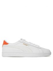 Puma Sneakersy Smash 3.0 L 390987 06 Biały. Białe buty sportowe casual Puma, bez wzorów, ze skóry, bez zapięcia. Za 159.99 zł.
