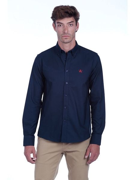 The Time of Bocha Koszula "Oxford" w kolorze granatowym rozmiar: 3XL. Niebieskie koszule The Time of Bocha, xl, bez wzorów, z bawełny, bez kołnierzyka, bez ramiączek. Za 104.89 zł.