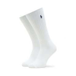 Skarpety Wysokie Męskie Polo Ralph Lauren. Białe skarpety Polo Ralph Lauren, bez wzorów. Za 59.99 zł.