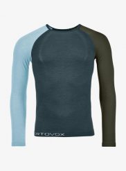 Bielizna termoaktywna męska Ortovox 120 Comp Light Long Sleeve. Zielona bielizna termoaktywna ORTOVOX, na zimę, m, bez wzorów, z dzianiny, bez ramiączek. Za 438.89 zł.