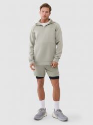 4F Spodenki treningowe szybkoschnące męskie - khaki S. Brązowe krótkie spodenki sportowe 4F, m, bez wzorów, z dzianiny. Za 169.99 zł.