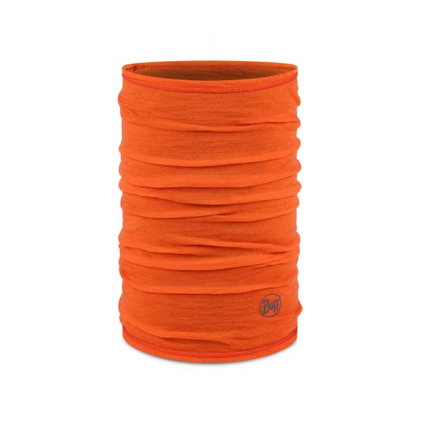 Komin na szyję - Bandana BUFF Merino Lightweight Solid. Brązowe szaliki Buff, bez wzorów, z materiału. Za 132.95 zł.