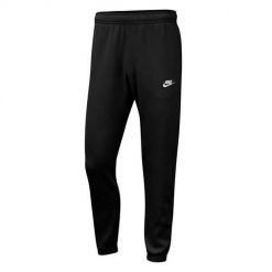 Spodnie treningowe męskie Nike Club Pant. Czarne buty treningowe Nike, bez wzorów, z dresówki, na fitness i siłownię. Za 252.95 zł.