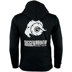 Męska bluza z polaru z kapturem i zamkiem błyskawicznym. Czarne bluzy GUGGEN MOUNTAIN, m, bez wzorów, z bawełny, z kapturem. W wyprzedaży za 237.08 zł.