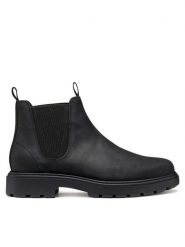 Geox Sztyblety U Spherica Ec7 U46FRA 000FF C9997 Czarny. Czarne botki sznurowane Geox, bez wzorów, ze skóry, bez obcasa, bez zapięcia. Za 549.99 zł.
