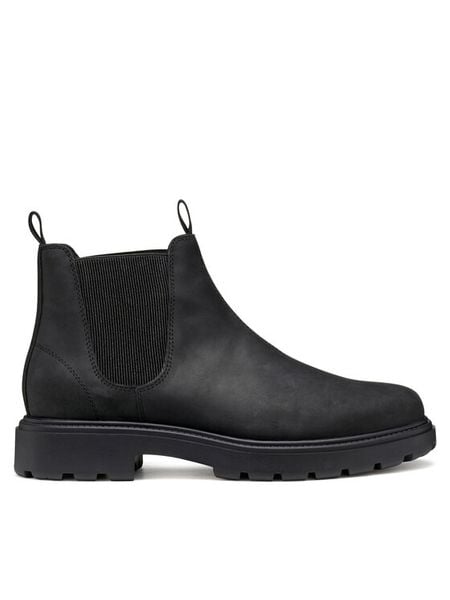 Geox Sztyblety U Spherica Ec7 U46FRA 000FF C9997 Czarny. Czarne botki sznurowane Geox, bez wzorów, ze skóry, bez obcasa, bez zapięcia. Za 729.99 zł.