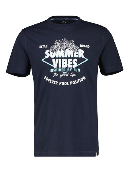 Lerros Koszulka w kolorze granatowym rozmiar: XL. Niebieskie bezrękawniki Lerros, xl, bez wzorów, z bawełny, bez kołnierzyka, bez ramiączek. Za 41.49 zł.